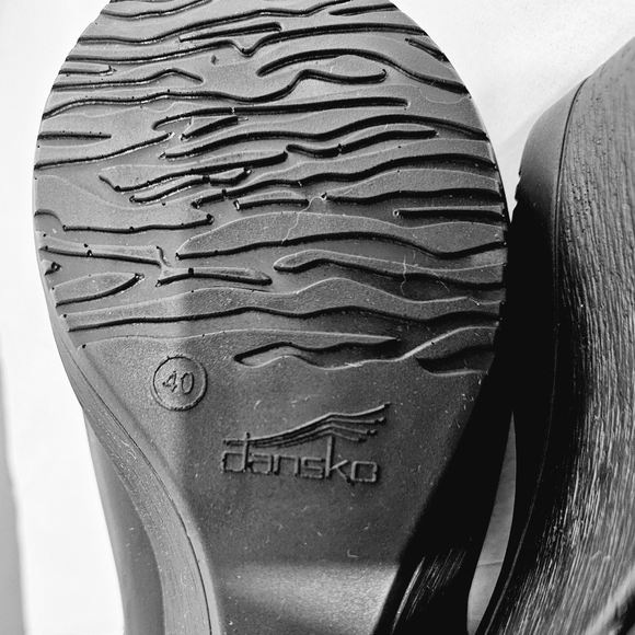 Dansko Black Leather Wedge - Picture 6 of 7